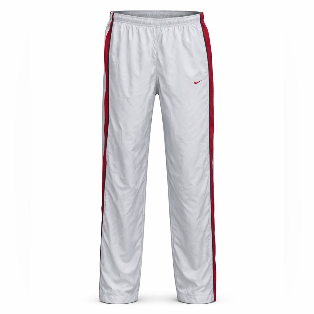 Nike Track Pants Joggers Mens L Gray‎ Athletic Zip Legs Comfy Cool 3086